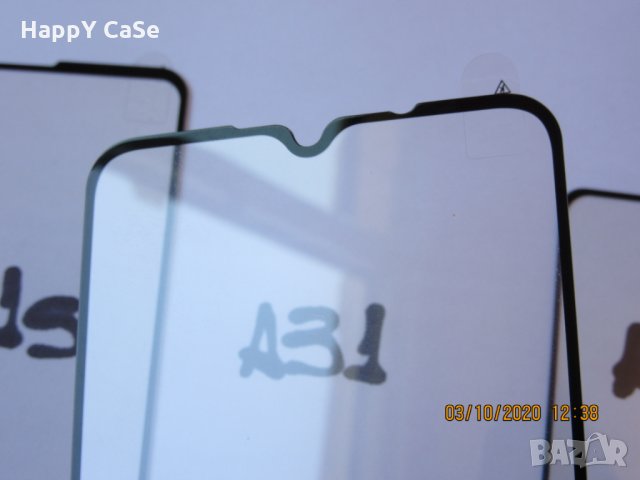 5D ЦЯЛО ЛЕПИЛО Стъклен протектор за Samsung Galaxy A21s A31 A51 A71, снимка 13 - Фолия, протектори - 28271400