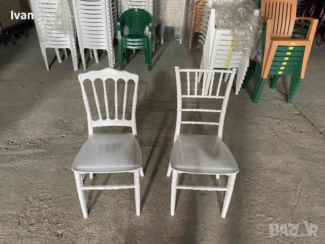 Столове за заведение бели кетъринг, снимка 2 - Столове - 40352328