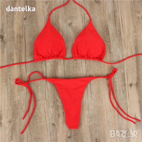 V57, Промоция, Бански костюм с висока талия и горнище с бразилски триъгълник, Секси бански, снимка 6 - Бански костюми - 40641019