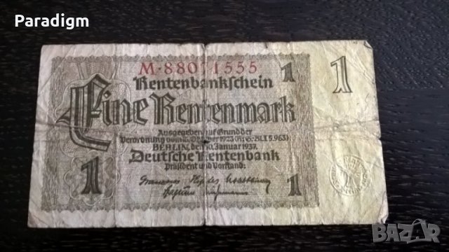 Банкнота - Германия - 1 марка | 1937г.