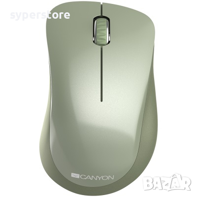 Мишка Безжична CANYON CNE-CMSW11SM 1200dpi 3btns Пастелно зелена Wireless Mouse, снимка 1 - Клавиатури и мишки - 36505500