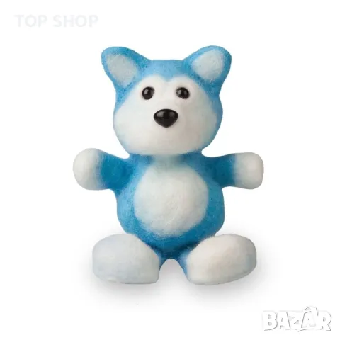 FUZZEEZ Творчески комплект НАПРАВИ СИ ЖИВОТНО ОТ ВЪЛНА , Хъски, снимка 2 - Плюшени играчки - 48636168