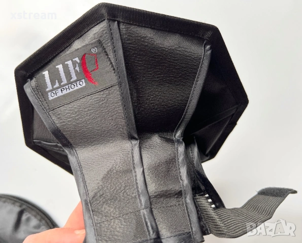 Портативен дифузер тип Софтбокс за светкавица на фотоапарат , снимка 4 - Светкавици, студийно осветление - 54003778