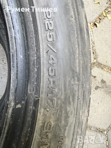 2бр летни гуми 225-45-17, снимка 3 - Гуми и джанти - 56526670