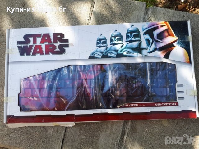 Жична USB клавиатура - Star Wars Darth Vader , чисто нова 