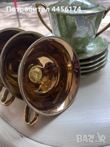 Сервиз за чай  Светлината играе с преливащите цветове цветове( лустри) , снимка 14 - Сервизи - 50661613