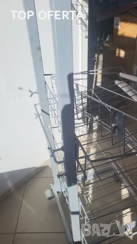 Стелаж метален с подвижни кошници разглобяем 230 х 46 х 50  , снимка 9 - Стелажи и щандове - 47877426