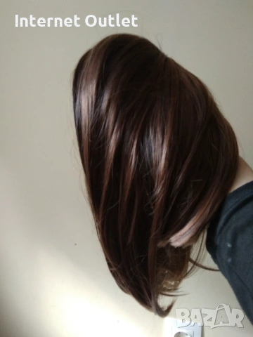 Дамска перука - светло кафява 