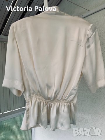 Прекрасна блуза кралска коприна, снимка 6 - Корсети, бюстиета, топове - 36830570