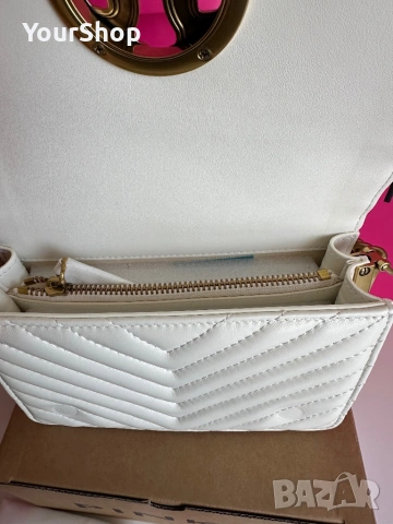 PINKO Mini Chevron Click Love – оригинална чанта | НОВА, снимка 7 - Чанти - 54049030