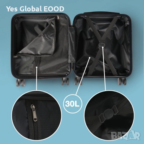 Cabin Max Anode ръчен куфар 45 л за EasyJet 45×36×20 см, снимка 4 - Други инструменти - 52849327