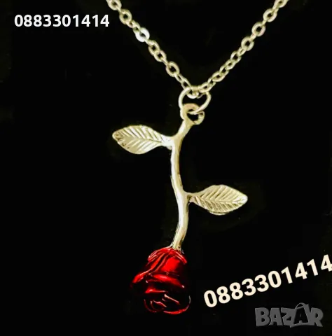 Колие Роза , снимка 4 - Колиета, медальони, синджири - 47462364