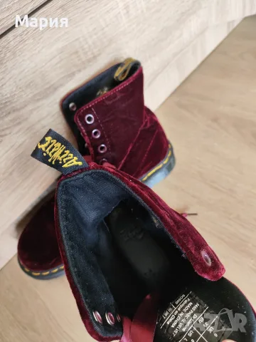 Dr. Martens 1460 Pascal Velvet обувки, размер 39, снимка 11 - Дамски боти - 56244312