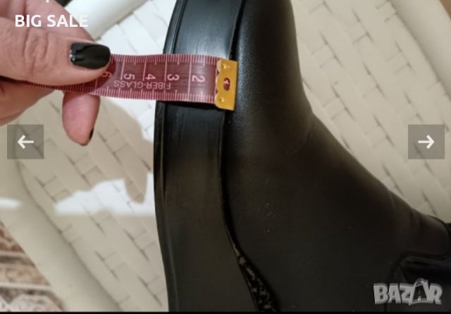 ЧЕРНИ БОТИ НА ПЛАТФОРМА, снимка 5 - Дамски боти - 39380305