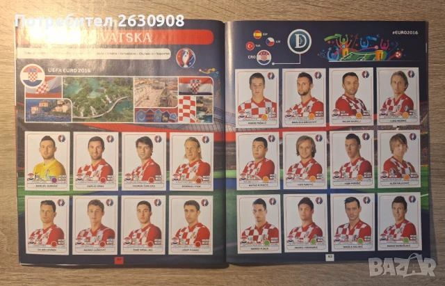 Попълнен Албум Панини Евро 2016, снимка 8 - Колекции - 50823875
