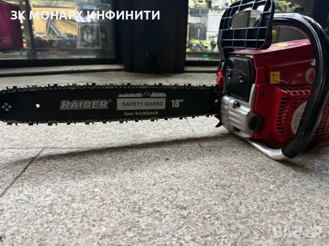 Бензинова резачка за дърва Raider RD-GCS32, 2.9 к.с., 45 см, снимка 6 - Градинска техника - 53238598