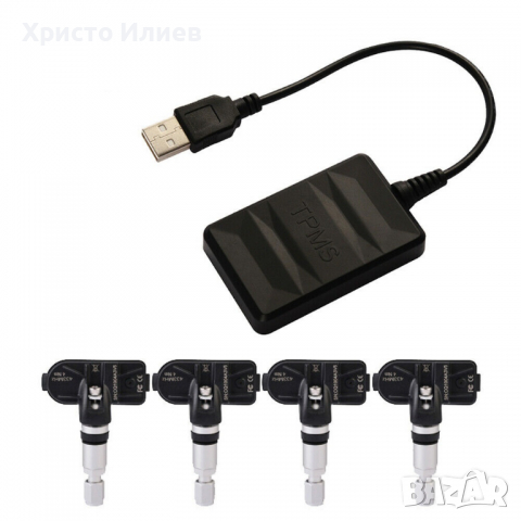 TPMS Датчик Сензор Монитор Наблюдение Налягането в Гумите Android USB, снимка 9 - Части - 36447416