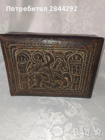 Стара Кожена Кутия, снимка 9 - Декорация за дома - 49784947
