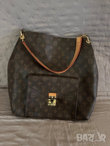 LV естествена кожа дамска чанта