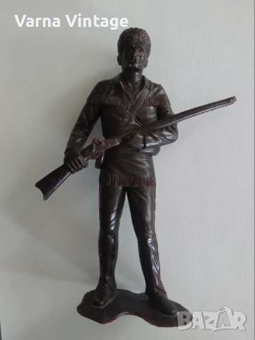 Войници. Трапер с пушка. мащаб 150 мм (ДЗИ) СССР., снимка 5 - Колекции - 51211453