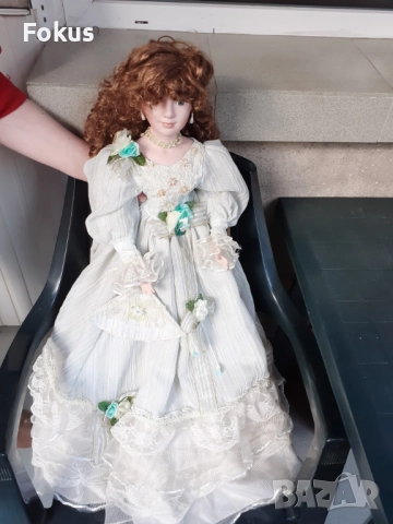 ГОЛЯМА СТАРА УНИКАЛНА КОЛЕКЦИОНЕРСКА ПОРЦЕЛАНОВА КУКЛА МАРКА, снимка 3 - Антикварни и старинни предмети - 52335520