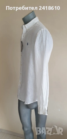 POLO Ralph Lauren Len/ Лен Slim Fit Mens Size M 3 Броя  ОРИГИНАЛ! Мъжки Ленени Ризи., снимка 14 - Ризи - 54208546