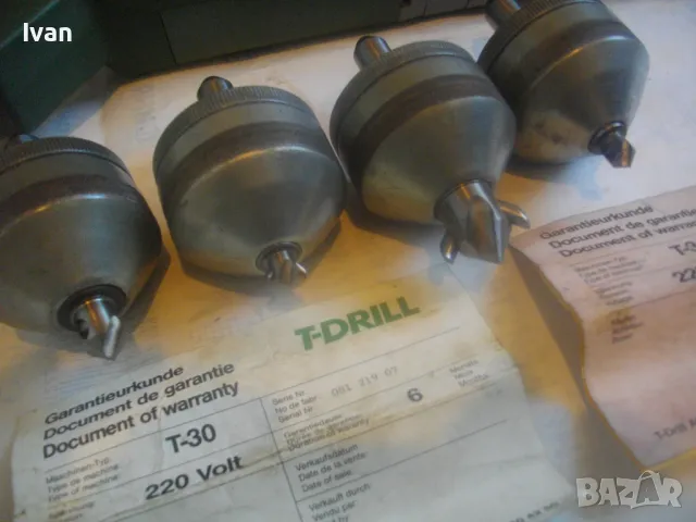 ЕЛ. МАШИНА ЗА ПРОБИВАНЕ И ФОРМОВАНЕ ЗА ТРОЙНИЦИ РАЗКЛОНЕНИЯ МЕДНИ ТРЪБИ T-DRILL T-30 ПЪЛЕН КОМПЛЕКТ, снимка 8 - Други инструменти - 50350069