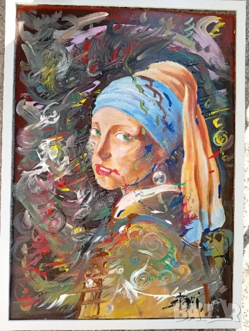 Картина,взаимствана от известна творба, снимка 3 - Картини - 16404636