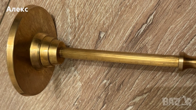 Винтидж бронзов свещник., снимка 2 - Антикварни и старинни предмети - 53156398