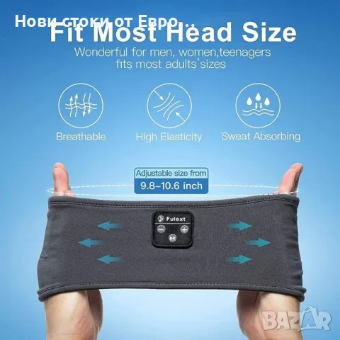 Слушалки за сън, Bluetooth лента за глава, слушалки за сън, снимка 4 - Спортна екипировка - 49531404