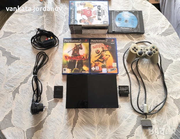 Playstation 2 slim + 11 игри 