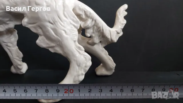 Порцеланова статуетка куче сетер  Германия, снимка 5 - Антикварни и старинни предмети - 49633802