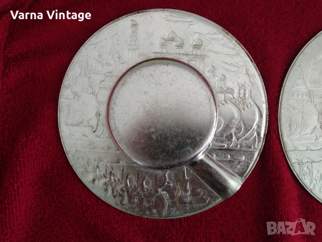  Два вида пепелник "Приказки на Пушкин". 60-70-те години. СССР. цена за двама., снимка 6 - Антикварни и старинни предмети - 51519386