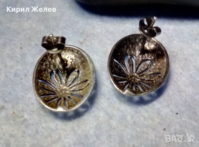 ЧУДЕСНИ АЖУРНИ ФЛОРАЛНИ СРЕБЪРНИ ОБЕЦИ ОКСИДИРАНО СРЕБРО 925 ХУДОЖЕСТВЕНА БИЖУТЕРСКА ИЗРАБОТКА 33982, снимка 5 - Обеци - 50056483