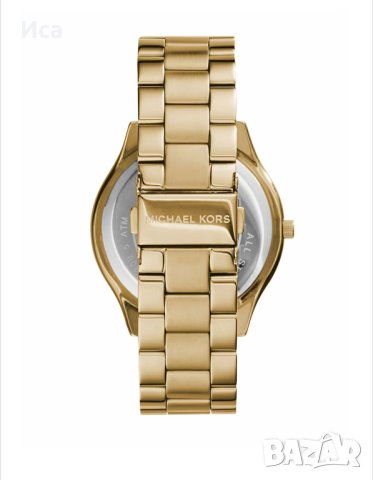 Michael Kors - Часовник Slim Runway с 3 стрелки, Златист, снимка 2 - Мъжки - 44475262