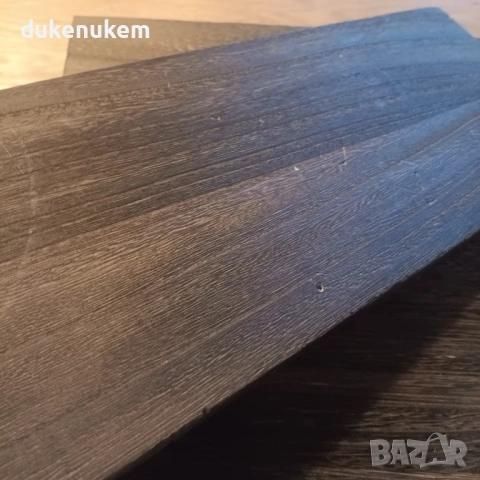 Комплект 3 бр. дървени плаващи стенни рафтове, рустик стил, снимка 10 - Етажерки - 53229496