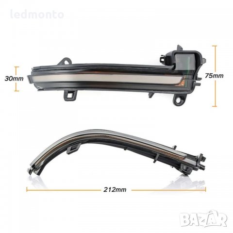 Динамичен мигач LED индикатор за огледало за обратно виждане мигач за BMW 1 2 3 4 Серия X1 F20 F21 F, снимка 4 - Аксесоари и консумативи - 31614527