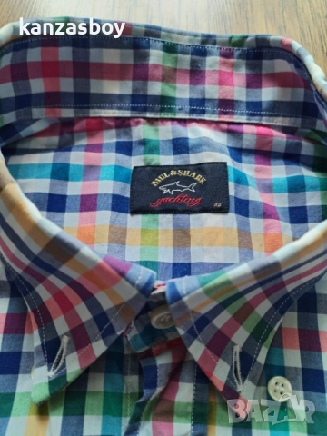 PAUL & SHARK - страхотна мъжка риза КАТО НОВА 42/Л , снимка 2 - Ризи - 54196184