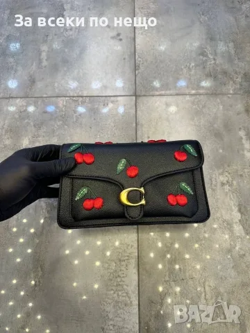 Coach Дамска Чанта С Бродирани Черешки И Златисто "C" Лого - Различни Цветове Код E85, снимка 6 - Чанти - 55795181