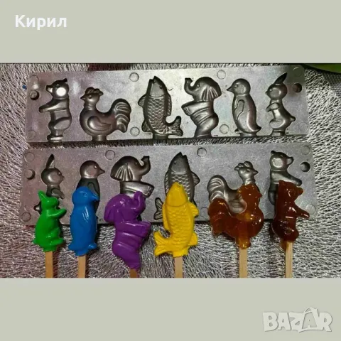 Форми за захарни петлета на клечка !!! руски калъпи /матрици/ за карамелени и шоколадови фигурки!, снимка 10 - Колекции - 48408666
