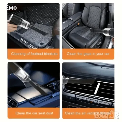 Мощно безжична ръчна прахосмукачка - 2000mAh, снимка 4 - Аксесоари и консумативи - 48683710