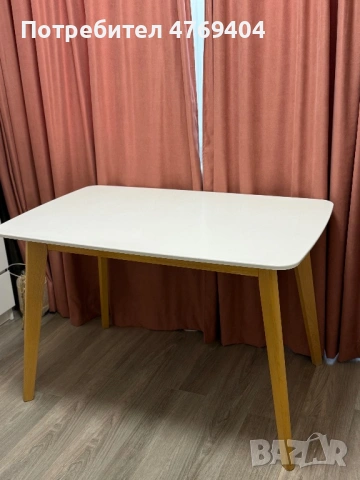 Комплект маса + 4 стола, снимка 2 - Маси - 53951944