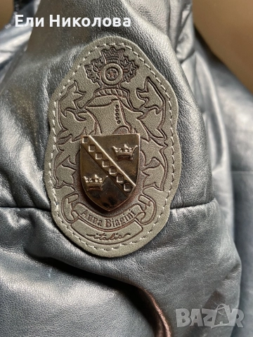 Кожено яке от естествена кожа с яка, снимка 6 - Якета - 52304149