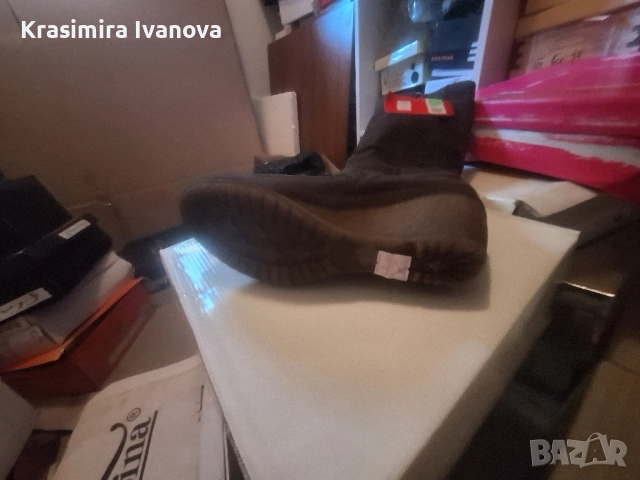 ботуши Мегияс набук кафе, снимка 4 - Дамски ботуши - 52514205