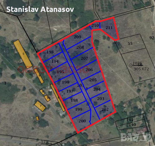 Продава парцел в град Кърджали кв. Байкал, снимка 1