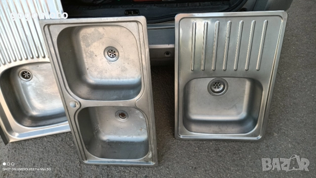 Мивка за кухня, хром никел стомана, алпака, , снимка 3 - Мивки - 51780885