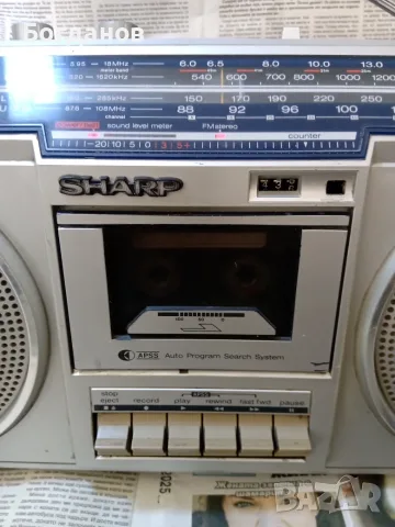 SHARP GF-5454 RADIO CASSETTE RECORDER MADE IN JAPAN, снимка 4 - Радиокасетофони, транзистори - 55896627