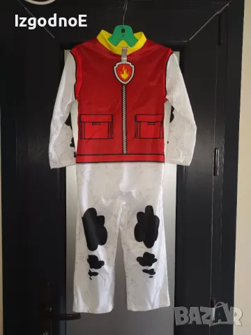 3-4г Карнавален костюм на Маршал от Paw patrol 