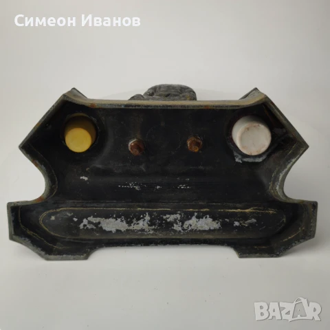 Стара комунистическа мастилница с фигура на работник ковач #6122, снимка 16 - Антикварни и старинни предмети - 51202796