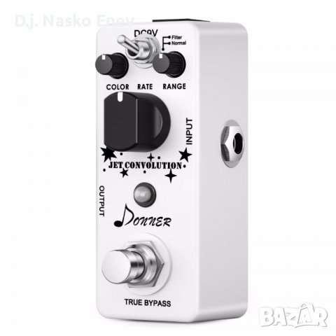 Donner Jet Convolution Classical Analog Flanger Pedal - Фленджър педал за ел китара - ЧИСТО НОВИ, снимка 6 - Китари - 37445532